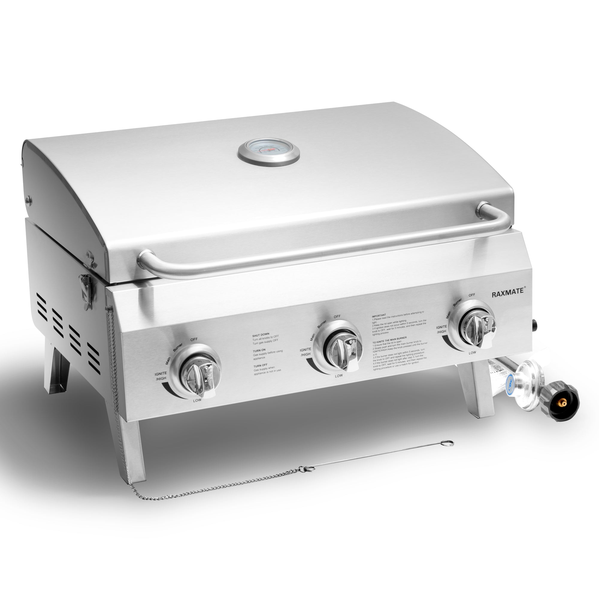 Raxmate RM013BX 3 burner tabletop grill